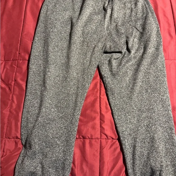 Gray Jogger Pants with Black Waistband - Picture 2 of 2